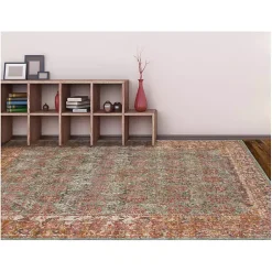 Kirklands Home Sea Blue Eaton Transitional Area Rug, 6x8