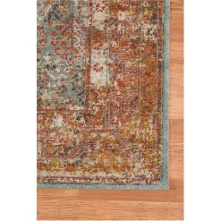 Kirklands Home Sea Blue Eaton Transitional Area Rug, 6x8