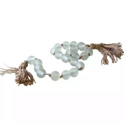 Decorative Accents>Kirklands Home Sea Glass Beaded Garland with Tassels Clear