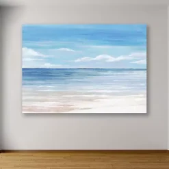Kirklands Home Sea Landscape III Giclee Canvas Art Print Blue Hot