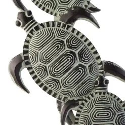 Kirklands Home Sea Turtle Metal Plaque Black New