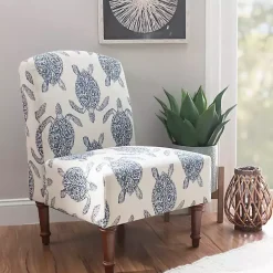Kirklands Home Sea Turtle Print Accent Chair Sale