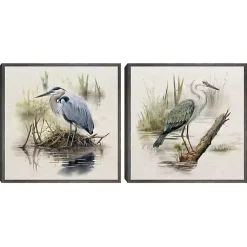 Kirklands Home Seabird Portrait Framed Canvas Prints, Set of 2 Multi Online