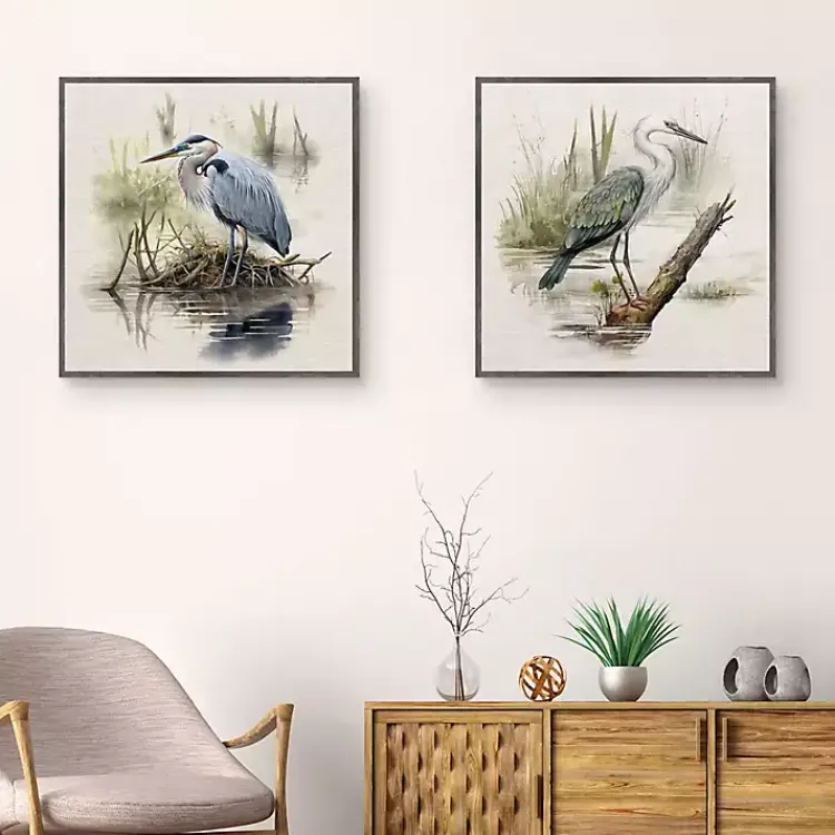 Kirklands Home Seabird Portrait Framed Canvas Prints, Set of 2 Multi Online