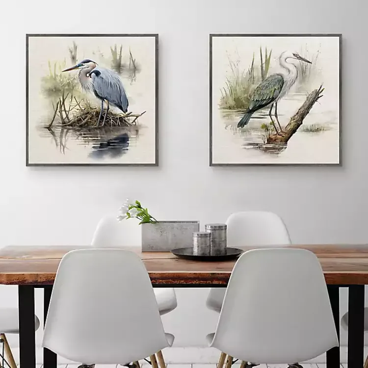 Kirklands Home Seabird Portrait Framed Canvas Prints, Set of 2 Multi Online