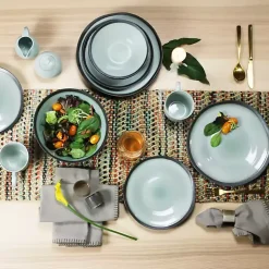 Kirklands Home Seafoam and Onyx Serving Bowl Hot