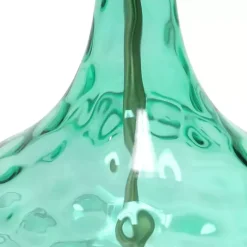 Kirklands Home Seafoam Dimpled Glass Teardrop Table Lamp Blue Online