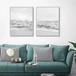 Kirklands Home Seafoam Gentle Tides 2-pc. Framed Wall Art Set Outlet