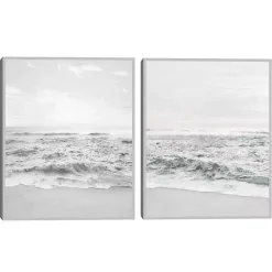 Kirklands Home Seafoam Gentle Tides 2-pc. Framed Wall Art Set Outlet