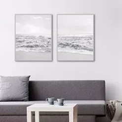 Kirklands Home Seafoam Gentle Tides 2-pc. Framed Wall Art Set Outlet