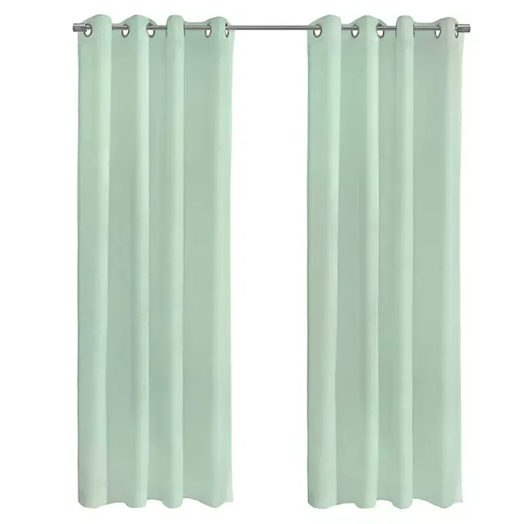 Kirklands Home Seafoam Boucle Sheer Curtain Panel, 95 in. Green