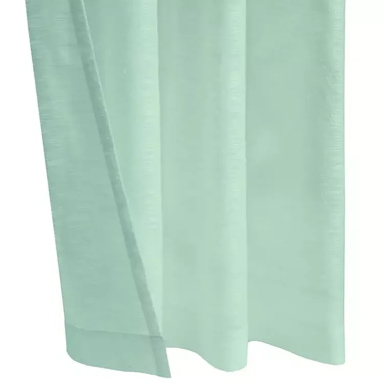 Kirklands Home Seafoam Boucle Sheer Curtain Panel, 95 in. Green