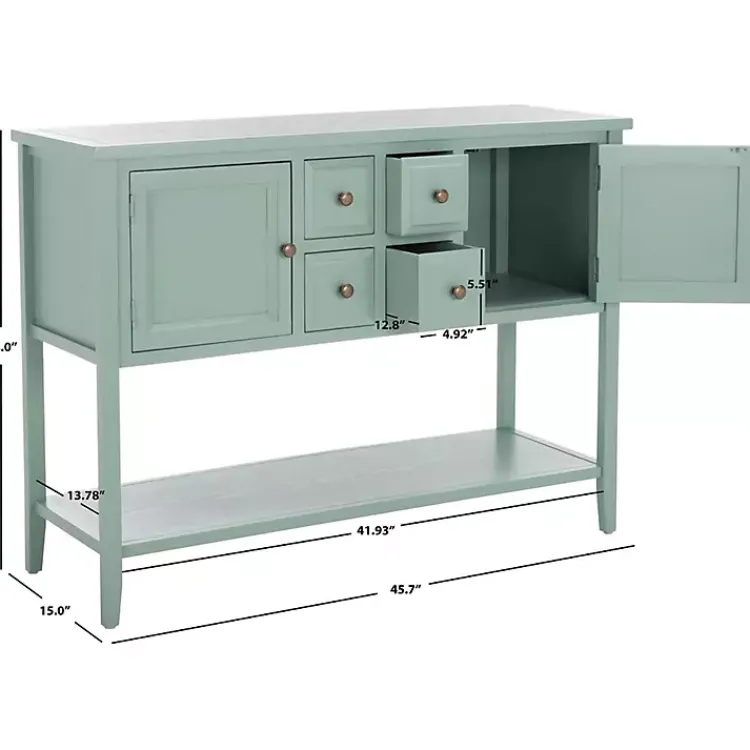 Kirklands Home Seafoam 4-Drawer Charlotte Sideboard Green Sale