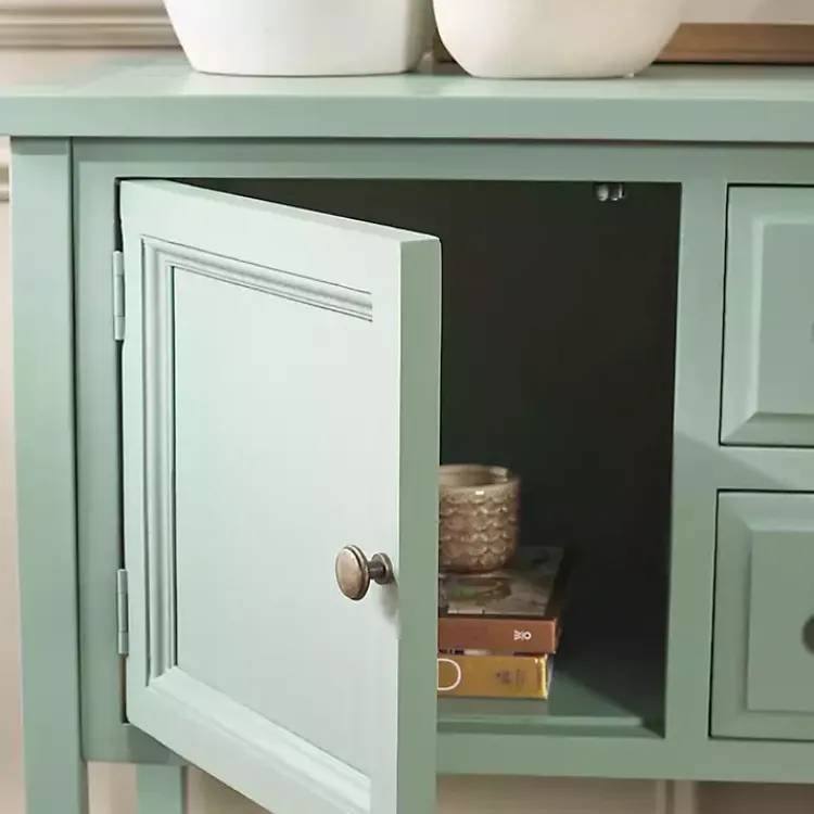 Kirklands Home Seafoam 4-Drawer Charlotte Sideboard Green Sale