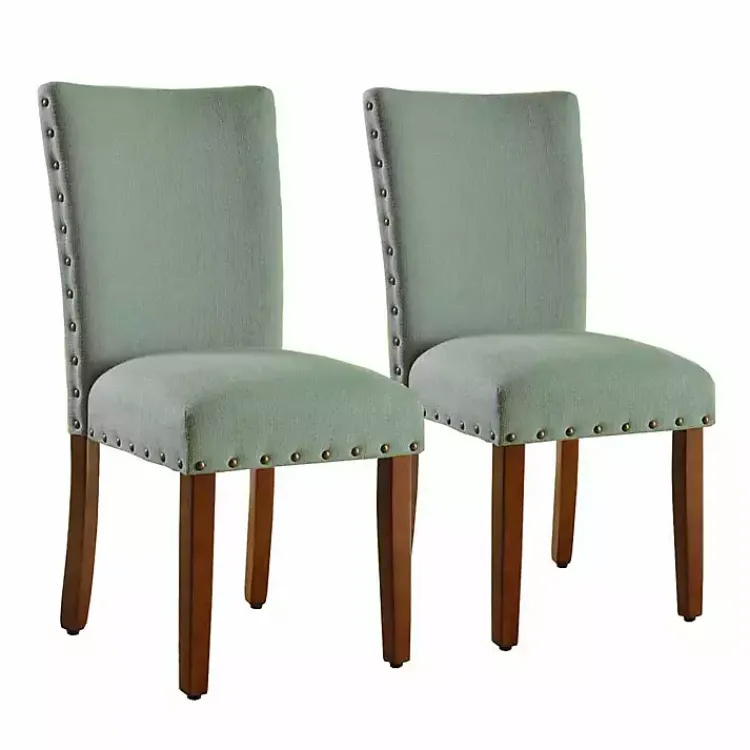 Kirklands Home Seafoam Parsons Chairs, Set of 2 Green Hot