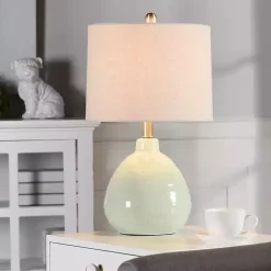 Kirklands Home Seafoam Mint Green Ceramic Table Lamp Tan Online