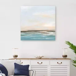 Kirklands Home Seafoam Sunset Canvas Art Print New