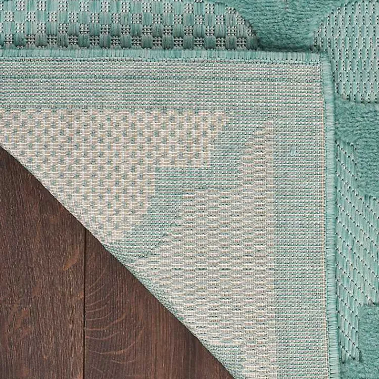 Kirklands Home Seaglass Trellis Outdoor Area Rug, 5x7 Clearance