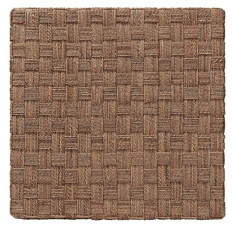 Kirklands Home Seagrass Wrapped Coffee Table Brown New