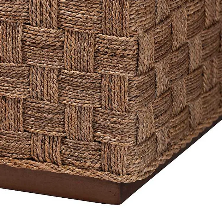 Kirklands Home Seagrass Wrapped Coffee Table Brown New