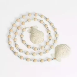 Christmas Tree Decorations>Kirklands Home Seashell Beaded Tree Garland