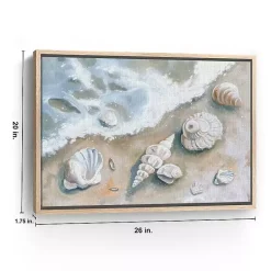 Kirklands Home Seashells by the Seashore Framed Canvas Art Print Outlet