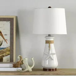 Kirklands Home Seaside Rope Tie Table Lamp White Discount