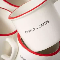 Christmas Dining & Entertaining>Kirklands Home Seasonal Sweets Mugs, Set of 4 White