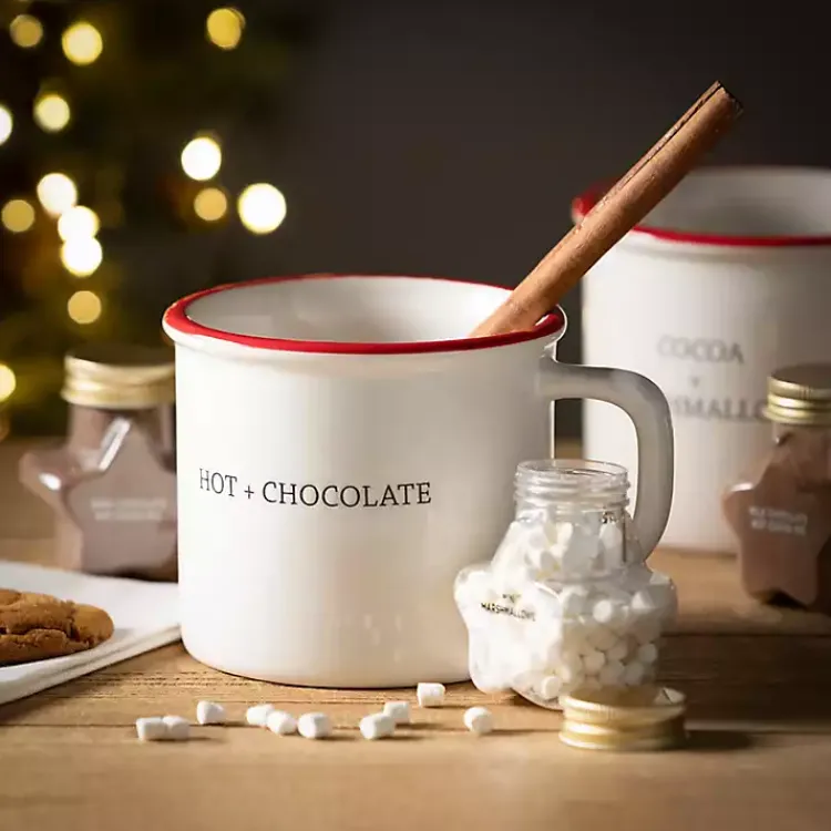 Christmas Dining & Entertaining>Kirklands Home Seasonal Sweets Mugs, Set of 4 White