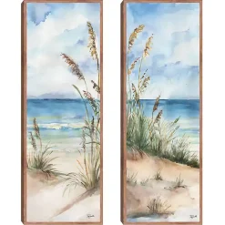 Kirklands Home Seaview Panel I & II 2-pc. Canvas Art Print Set Blue Online