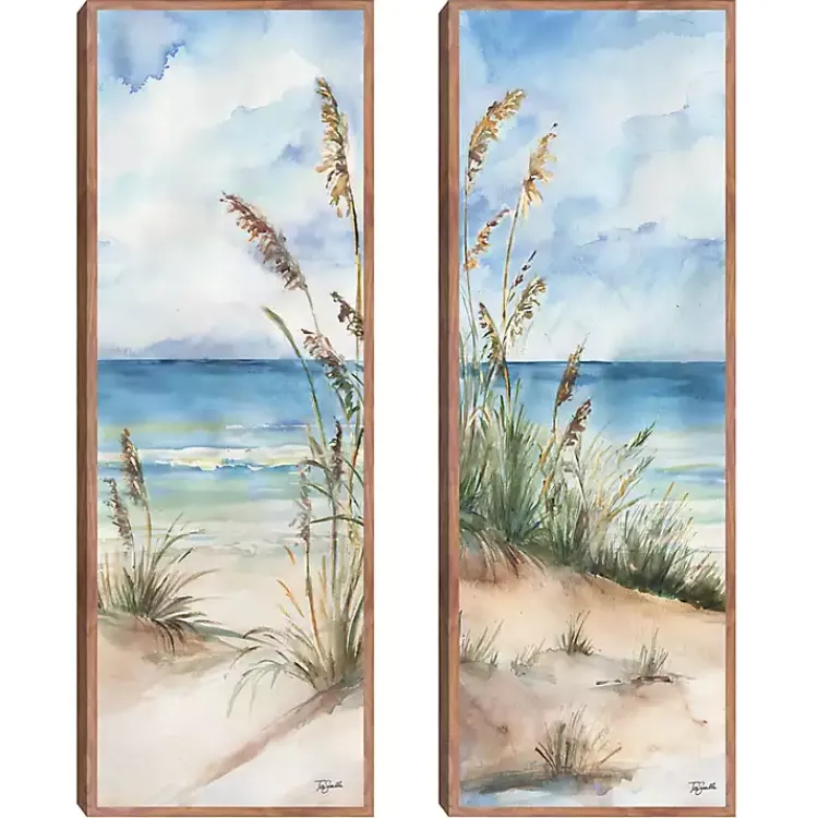 Kirklands Home Seaview Panel I & II 2-pc. Canvas Art Print Set Blue Online