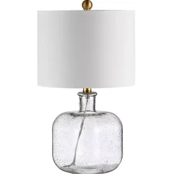 Kirklands Home Seeded Glass Armena Table Lamp White Sale