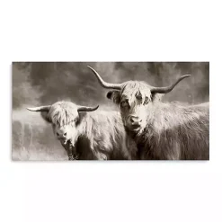 Kirklands Home Sepia Hairy Highland Canvas Art Print Discount
