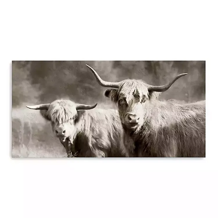 Kirklands Home Sepia Hairy Highland Canvas Art Print Discount