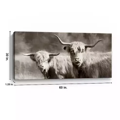 Kirklands Home Sepia Hairy Highland Canvas Art Print Discount