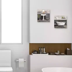 Kirklands Home Serene Bath 2-pc. Canvas Art Print Set Hot