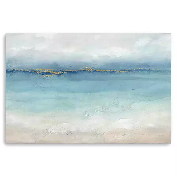 Kirklands Home Serene Sea Abstract Canvas Wall Art Discount