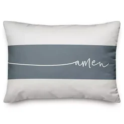 Pillows>Kirklands Home Serenity Prayer Striped Pillow