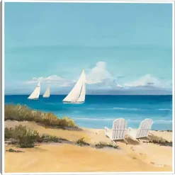 Kirklands Home Setting Sail Framed Canvas Art Print Discount