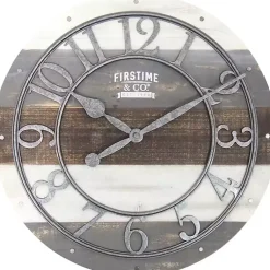 Kirklands Home Shabby Wood Plank Wall Clock