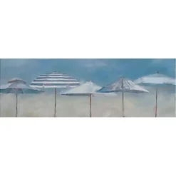 Kirklands Home Shades of Summer Giclee Canvas Art Print Blue New