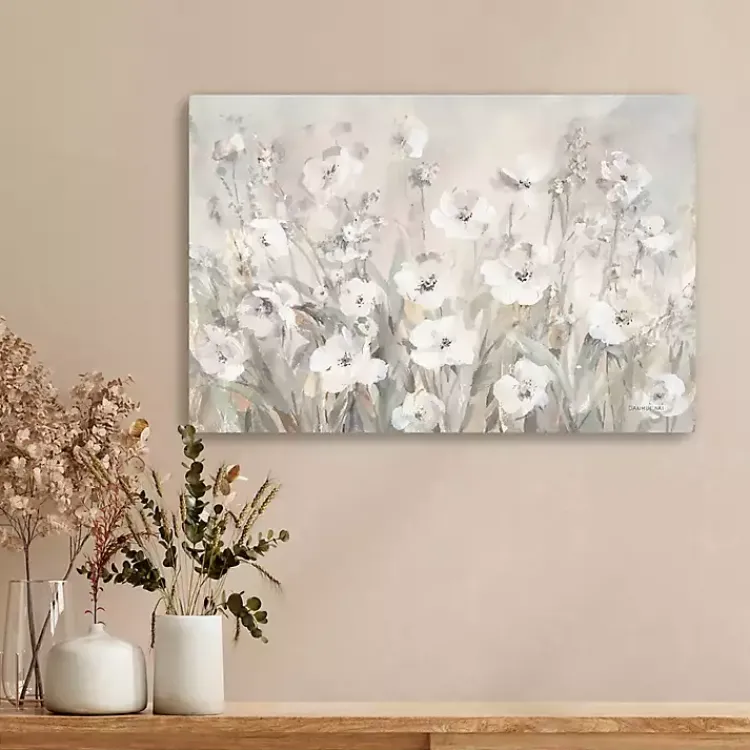 Kirklands Home Shades of Canvas Art Print, 16x24 White Discount