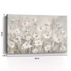 Kirklands Home Shades of Canvas Art Print, 16x24 White Discount
