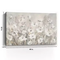 Kirklands Home Shades of Canvas Art Print, 32x48 White Clearance