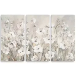 Kirklands Home Shades Of White Canvas Art Prints, Set of 3