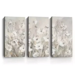 Kirklands Home Shades Of White Canvas Art Prints, Set of 3