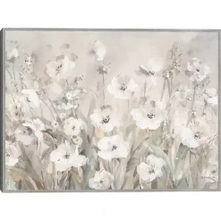 Kirklands Home Shades of White Summer Framed Canvas Art Print Clearance