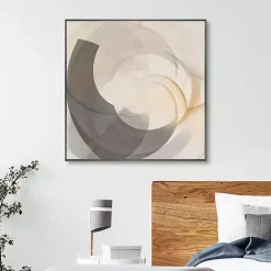 Kirklands Home Shadow Swoop Framed Canvas Art Print New