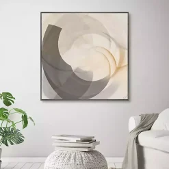 Kirklands Home Shadow Swoop Framed Canvas Art Print New
