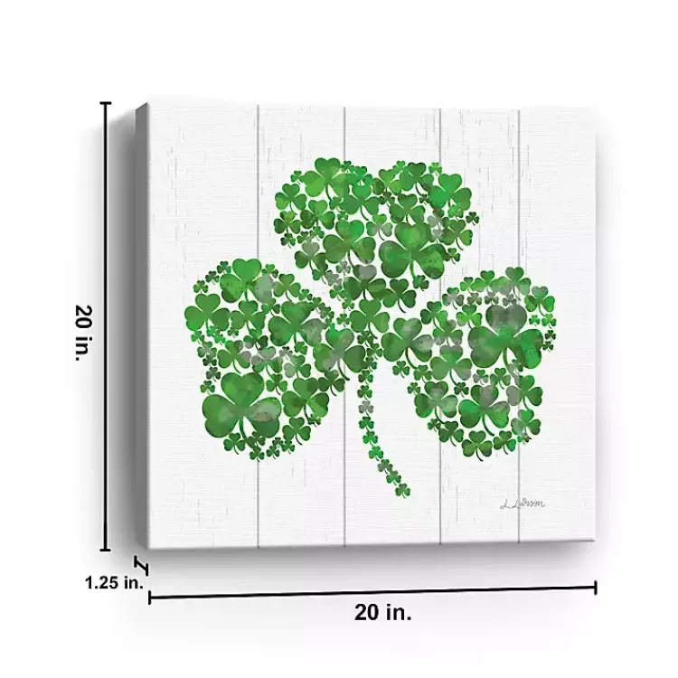 St Patricks Day Decorations>Kirklands Home Shamrock Mosaic Canvas Art Print